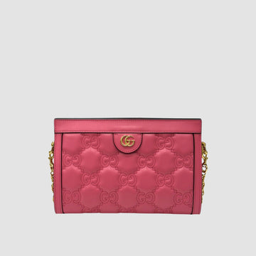 GUCCI Matelassé Leder Crossbody Bag 702200 Rosa 153192659