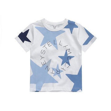 STELLA MCCARTNEY Kurzarmshirt Logo Star Kinder T-Shirt Z0913 101MC 58953348