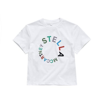 Stella McCartney Short Sleeve T-Shirt Rainbo Logo Kids 58953279