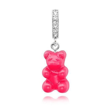 Crystal Haze Jewelry Nostalgia Bear-Cosmopolitan-Pave Connector Silver 59897477