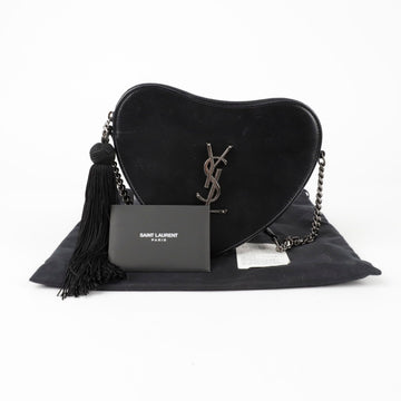 Saint Laurent Monogram Logo Heart Crossbody Bag 152825882