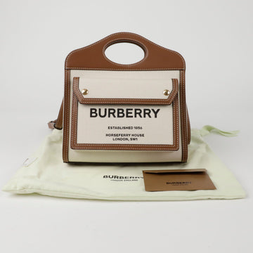 BURBERRY ポケットミニトートショルダーバッグ 8014615 152926203