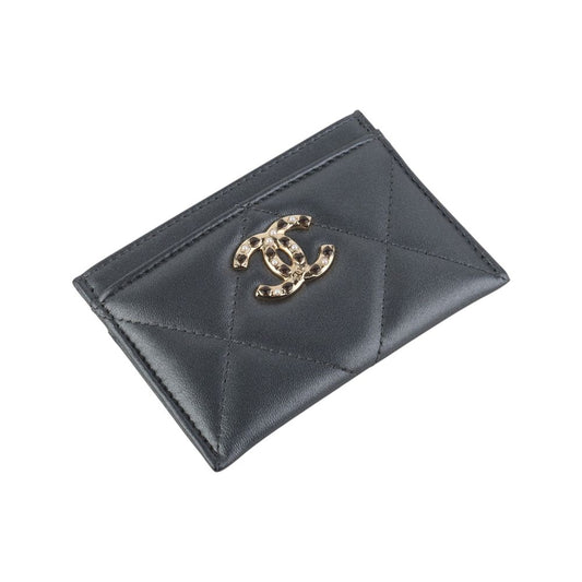 CHANEL AP1167 Nineteen 19 Lambskin Card Holder 33094 100553463