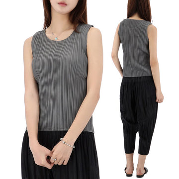 ISSEY MIYAKE Pleats Fleece Size 66 Lucky Chance Sleeveless PP58 JK101 12 153197433