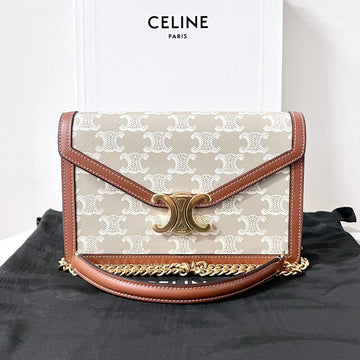 Celine Chain Wallet Grained Calfskin Shoulder Bag 10L462FI6.02GR 153208711