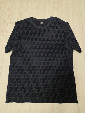 Fendi (2XL) Logo Monogram Velvet T-Shirt 153208712 [P]