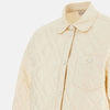 Moncler Quilted Jacket with Logo Patch Ivory 153223385 [P]
