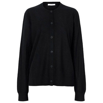 THE ROW 25FW ブラック カシミヤ カーディガン 153228964