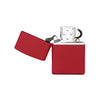 ZIPO Klassischer roter mattierter Feuerzeug ZP233 146842854 [P]