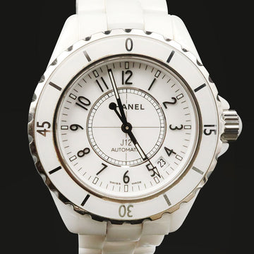 CHANEL 38MM オートマティック ホワイト セラミック J12 レディースウォッチ / H0970 153244897