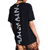 BALMAIN Reflective Maxi Logo Print T-Shirt Schwarz 153245229 [P]