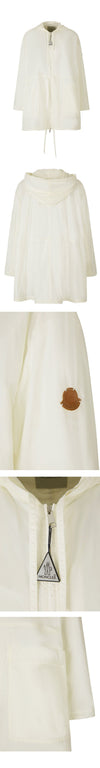 Moncler 23FW SUIR Logo Patch Rain Hooded Jacket Ivory 38 M2760 034 54599892 [P]