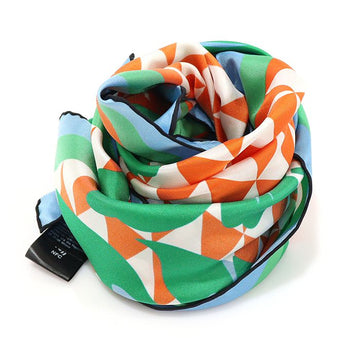 PRADA 100% Seide Multicolor Druck Quadrat Twill Schal 1FF004 153252501