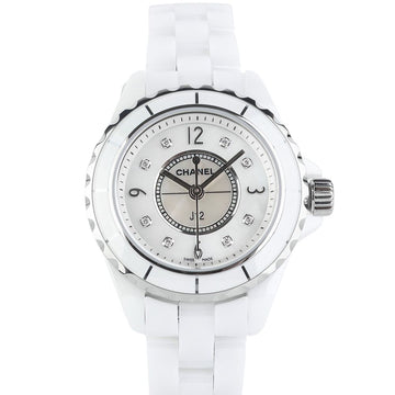CHANEL H2570 J12 Ceramic 8P Diamond Mother of Pearl Dial 29MM Women's Watch 36185-2 153253335