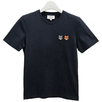 Maison Kitsune Women’s Double Fox Head Regular Short Sleeve Tee Anthracite 153254619