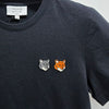 Maison Kitsune Women’s Double Fox Head Regular Short Sleeve Tee Anthracite 153254619 [P]