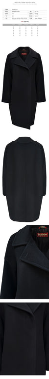 MAXMARA 3NARO ウールコート ブラック 60162023 013 151008497 [P]