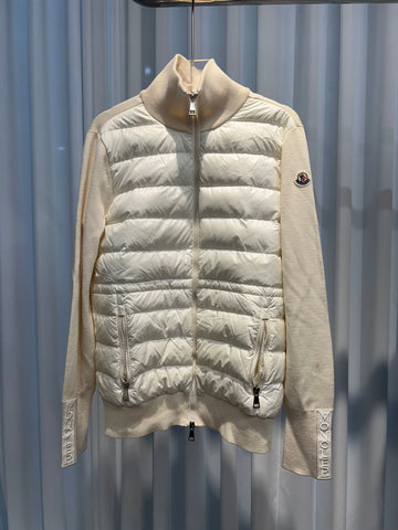Moncler Knit Padding Women Beige 153297581