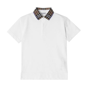 BURBERRY Checkered Polo T-Shirt für Kinder kurzärmelig 144731869