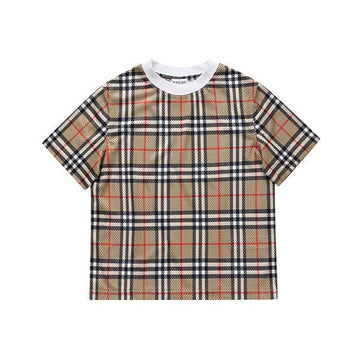 BURBERRY Check Mese Jungen Kurzarmshirt 144731847
