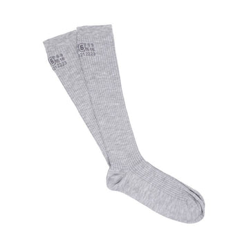Maison Margiela Numbering Logo Knee-High Socks 153245391 [P]