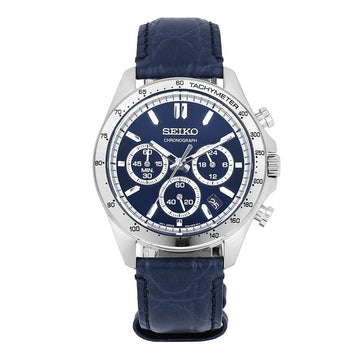 Seiko Spirit Chronograph Men's Leather Watch 153245548