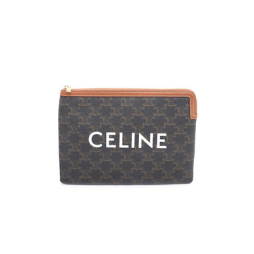 CELINE トリオペ キャンバス スモール ポーチ クラッチバッグ 10D672BZQ 153340150