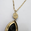 ALEXANDER MCQUEEN Schwarze Kristall-Drop-Pendant-Halskette 153340607 [P]