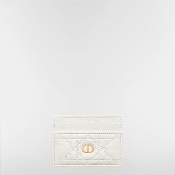 DIOR Kardengeldbörse Caro Freesia Latte Suppl Canage Kalbsleder 153350254