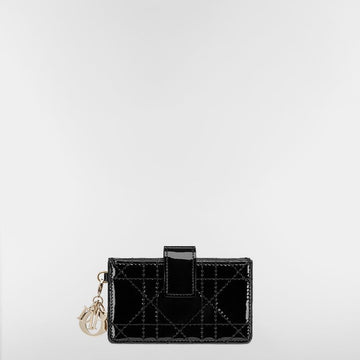 Dior Card Holder Black Patent Calfskin 153350277