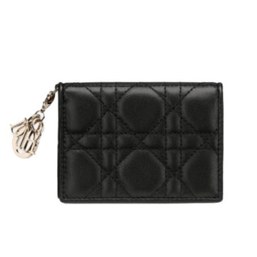 DIOR レディ・カナージュ ブラック カード財布 57644963