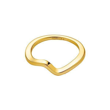 Pandora Polished Wave Gold Ring 163095C00 144701872