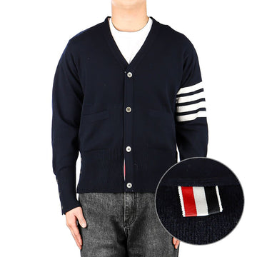 THOM BROWNE 男用斜めストライプカーディガン 153363463