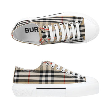 Burberry Check Cotton Sneakers 153245529