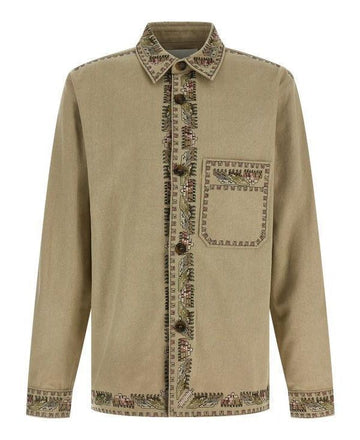 ISABEL MARANT Hemdjacke aus Baumwolle mit Stickerei VE0588HA C3I03H 23EC 151059513