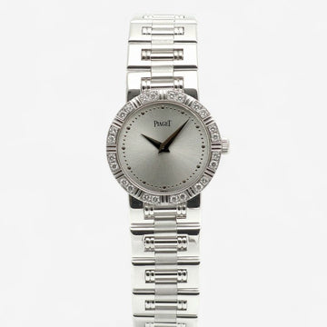 PIAGET ダンサー ホワイトゴールド ブレスレット レディース ウォッチ 80564 オリジナル ベゼル ダイヤ G0A02132 スモール ロングサイズ 2002年保証 153365540