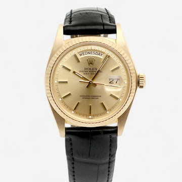 ROLEX デイデイト36 メンズ ゴールド 時計 1803 ヴィンテージ アリゲーター ストラップ 1976年製 153366488