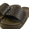 Christian Louboutin Pool Fun Flat Slide Slipper Khaki 1211099 E410 153367816 [P]