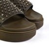 Christian Louboutin Pool Fun Flat Slide Slipper Khaki 1211099 E410 153367816 [P]