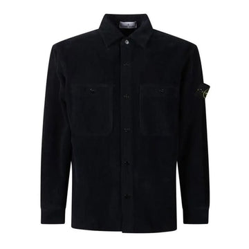 STONE ISLAND Bio-Baumwolle Corduroy 800 Komfort Fit Overshirt Navy 1200012 S0212 V0020 150664309
