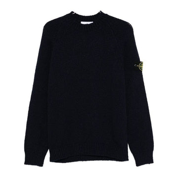 STONE ISLAND ファンシー ヤーン マリネ ウール ラグラン スリーブ クルーネック セーター ネイビー 5100050 S00N1 V0020 150693974