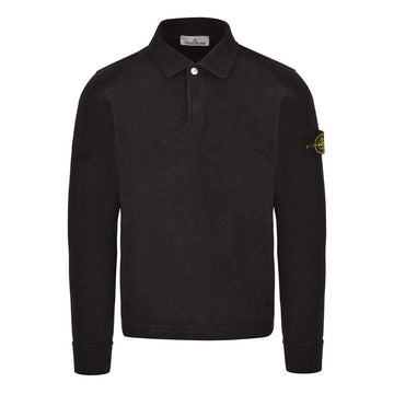 Stone Island Bunnyz Brushed Heavy Cotton Jersey Polo Shirt Black 6100054 S0238 V0029 150744327
