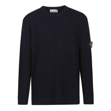 STONE ISLAND フルリブ RWS ウール クルーネック ニット セーター ネイビー 5100053 S00C2 V0020 150876129