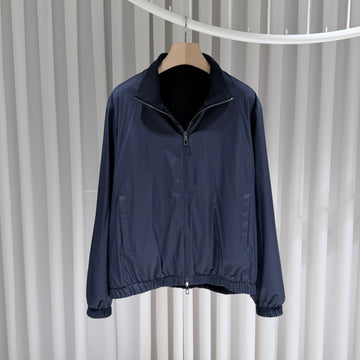 LORO PIANA (A+/50) / リバーシブルボンバージャケット ネイビー 153373263