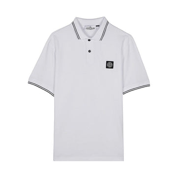 STONE ISLAND ロゴパッチ ポロシャツ 153373287