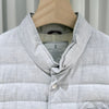 Brunello Cucinelli (A+/XL) / Linen Wool Gray Down Vest 153382682 [P]