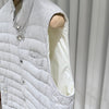Brunello Cucinelli (A+/XL) / Linen Wool Gray Down Vest 153382682 [P]