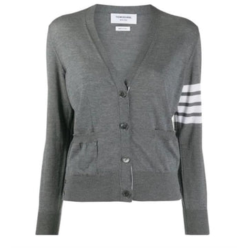 THOM BROWNE カーディガン ファインメリノウール 斜め リラックスフィット Vネック FKC334A Y1014 035 153383191
