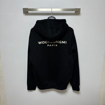 Wooyoungmi Black Logo Hoodie for Men (48) 153392399