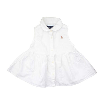 POLO RALPH LAUREN ホワイトノースリーブワンピース 18ヶ月 153397010